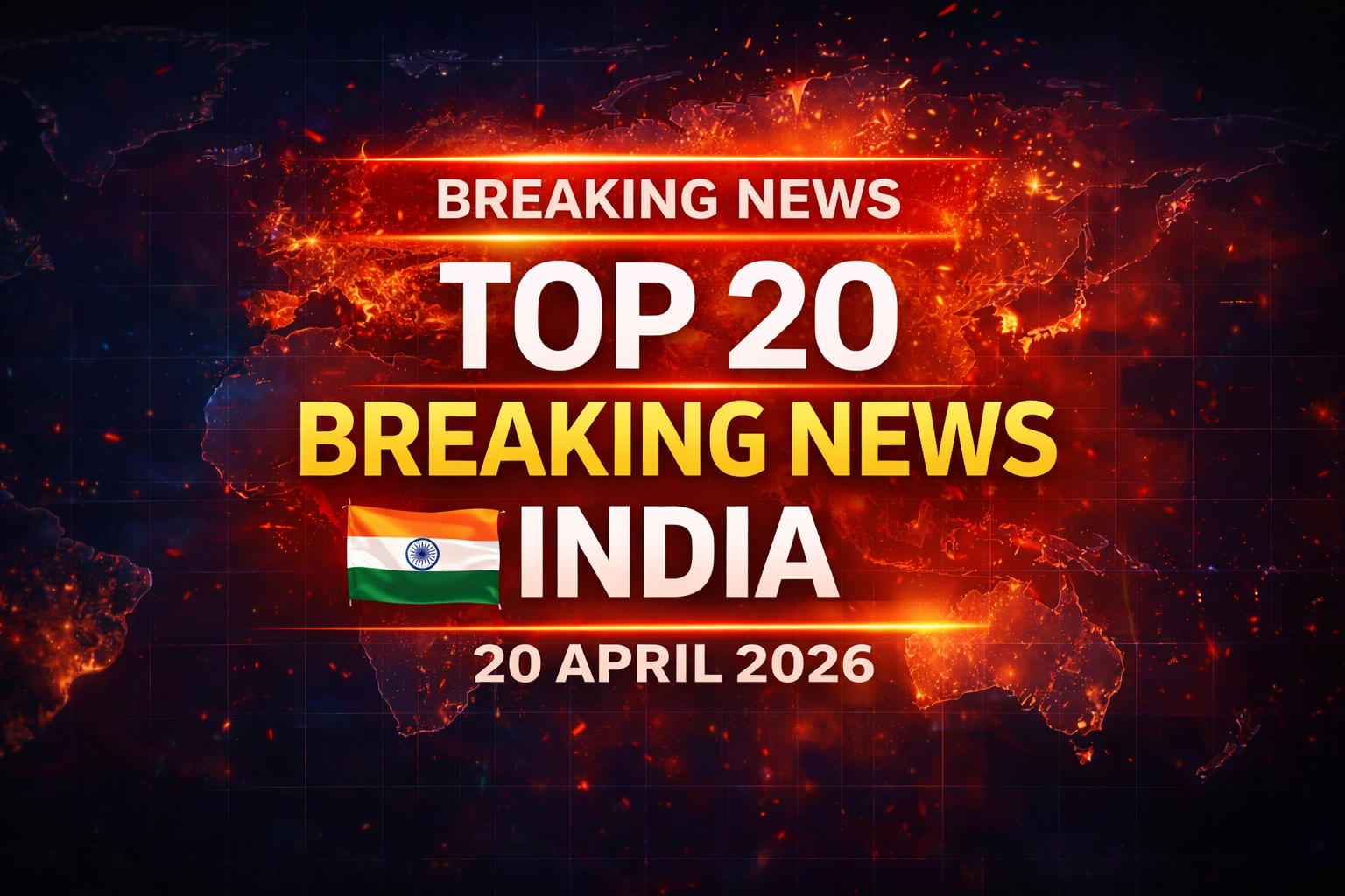 Top 20 Breaking News in India  20 April 2026